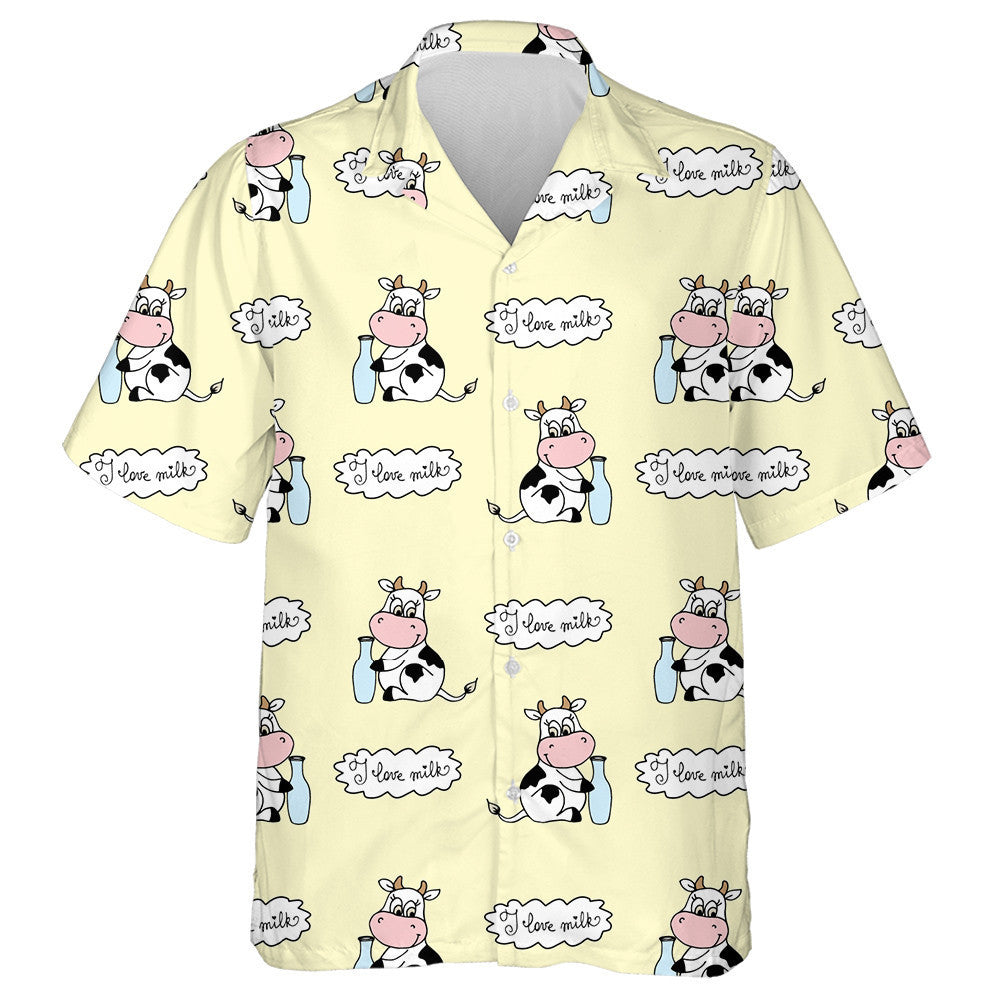 Indian Cows And Floral Polka Dots Hawaiian Shirt, Hawaiian For Gift