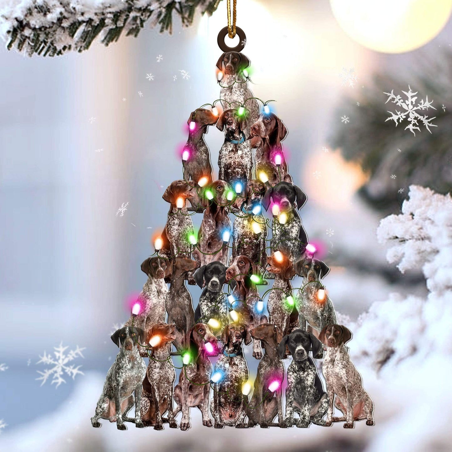 Gsp Lovely Tree Gift For Gsp Lover Gift For Dog Mom Ornament,Christmas Gift,Christmas Decoration