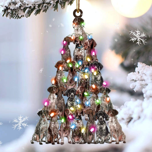 Gsp Lovely Tree Gift For Gsp Lover Gift For Dog Mom Ornament,Christmas Gift,Christmas Decoration
