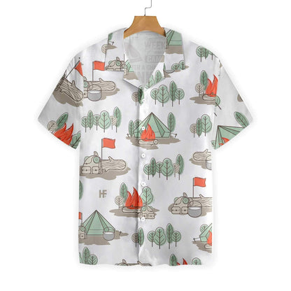 Great Hawaiian Shirt Weekend Forecast Camping With A Chance Of Drinking, Hawaiian Shirt Gift, Christmas Gift