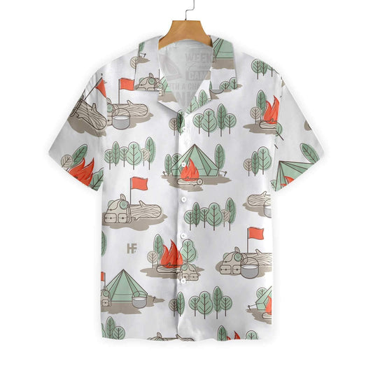 Great Hawaiian Shirt Weekend Forecast Camping With A Chance Of Drinking, Hawaiian Shirt Gift, Christmas Gift