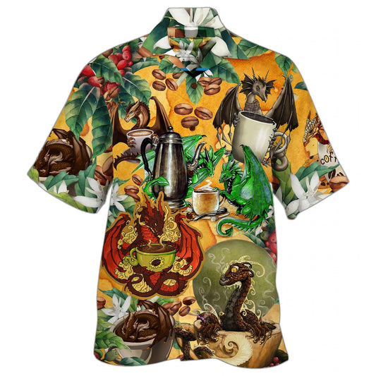 Tropical Plant Dragon Love Life Hawaiian Shirt,Hawaiian Shirt Gift, Christmas Gift