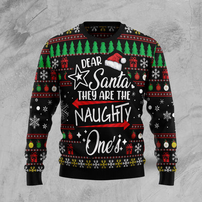 Merry Christmas Dear Santa They Are Naughty One’s Ugly Christmas Sweater,Christmas Ugly Sweater,Christmas Gift,Gift Christmas 2022