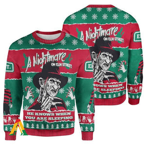 Freddy Krueger A Nightmare On Elm Street Ugly Christmas Sweater, Christmas Ugly Sweater,Christmas Gift,Gift Christmas 2022