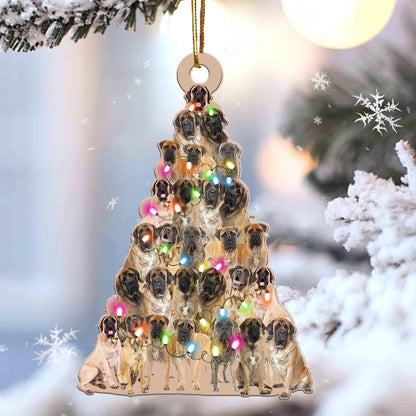 English Mastiff Lovely Tree Gift For English Mastiff Gift For Dog Mom Ornament, Christmas Gift,Christmas Decoration