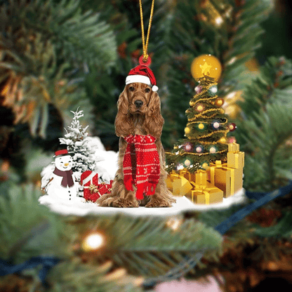 Cocker Spaniel Christmas Ornament, Christmas Decoration
