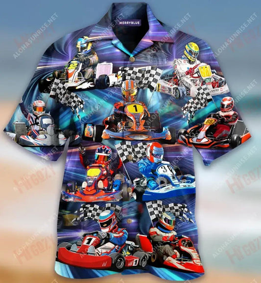 Go Kart Or Go Home Kart Racing Unisex Hawaiian Shirt Hobbies Short Sleeve Vintage Hawaiian Shirts Hawaiian Shirts For Women, Hawaiian Shirt Gift, Christmas Gift
