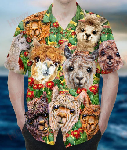 Adventure You Say Alpaca My Bags! Unisex Short Sleeve Shirt Ocean Hawaiian T Shirts Best Hawaiian Shirts Hawaiian Shirts For Women, Hawaiian Shirt Gift, Christmas Gift