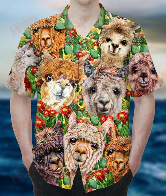 Adventure You Say Alpaca My Bags! Unisex Short Sleeve Shirt Ocean Hawaiian T Shirts Best Hawaiian Shirts Hawaiian Shirts For Women, Hawaiian Shirt Gift, Christmas Gift