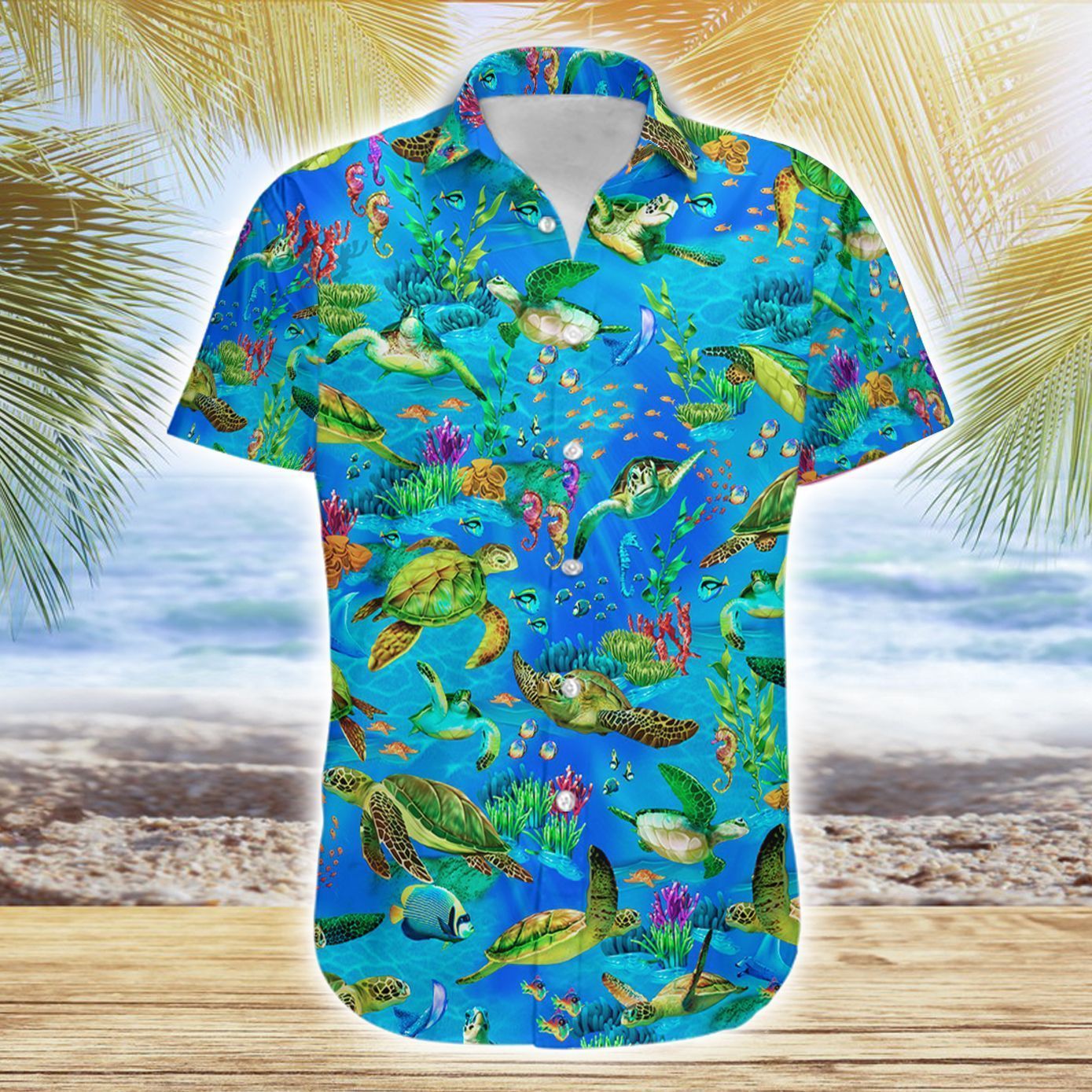 Turtle Hawaiian Shirt, Hawaiian Shirt Gift, Christmas Gift