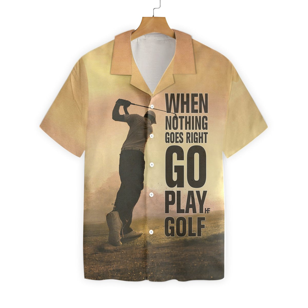 Play Golf When Nothing Goes Right Pattern Hawaiian Shirt, Hawaiian Shirt Gift, Christmas Gift