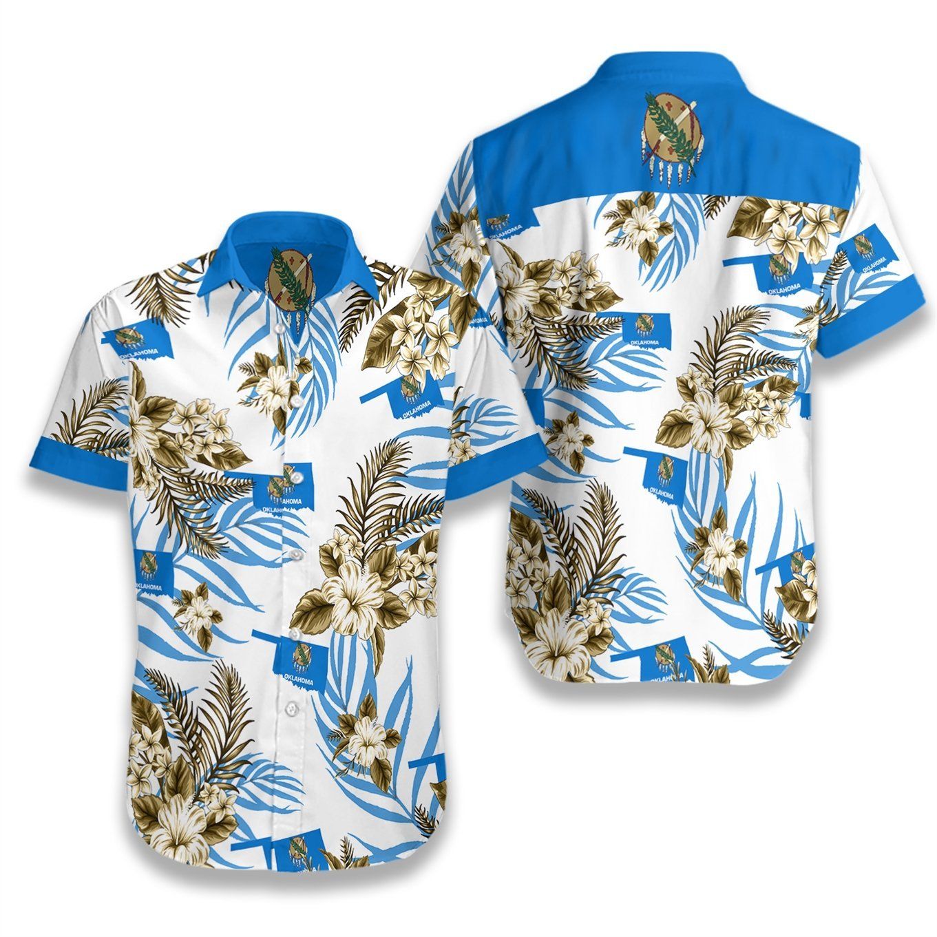 Oklahoma Proud Ez05 0907 Hawaiian Aloha Shirt Hawaiian Shorts Beach Short Sleeve, Hawaiian Shirt Gift, Christmas Gift