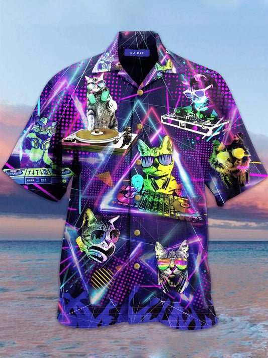 Collar Vintage Hawaiian Aloha Shirt Unisex, Hwaiian For Gift