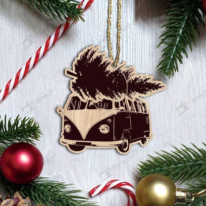 BUS Merry Christmas Ornament, Happy Christmas Ornament, Christmas Gift, Christmas Decoration