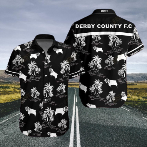 Derby County Fc Hawaiian Shirt , Hawaiian Shirt Gift, Christmas Gift