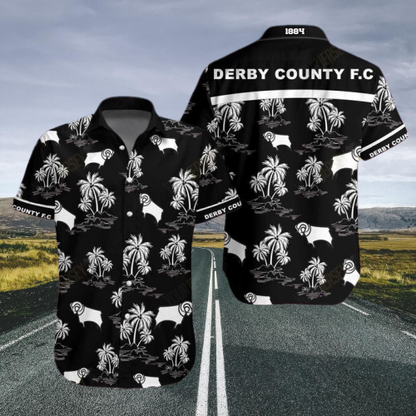 Derby County Fc Hawaiian Shirt , Hawaiian Shirt Gift, Christmas Gift