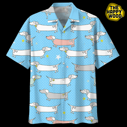 Dachshund Hawaiian Shirt, Hawaiian Shirt Gift, Christmas Gift