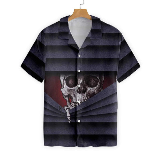 Say Hello To Devil Halloween Spirit Scary Skull Hawaiian Shirt, Hawaiian Shirt Gift, Christmas Gift
