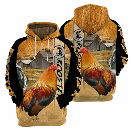 Rooster - 3D All Over Printed Shirt Tshirt Hoodie Apparel