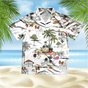 Papillon Beach Style Pretty Ornamental Hawaiian Shirt,Hawaiian Shirt Gift, Christmas Gift