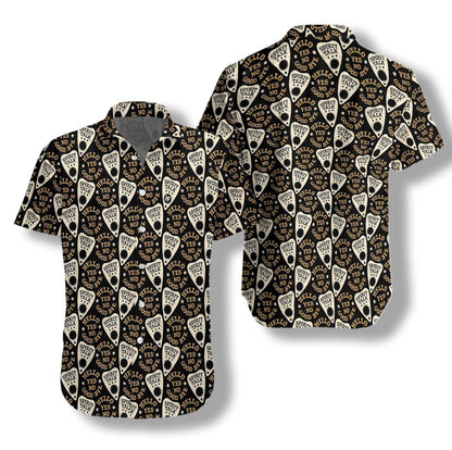 Black Magical Ouija Halloween Design Hawaiian Shirt, Hawaiian For Gift