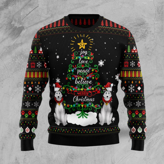 Siberian Husky Ugly Christmas Sweater, Christmas Gift,Gift Christmas 2024