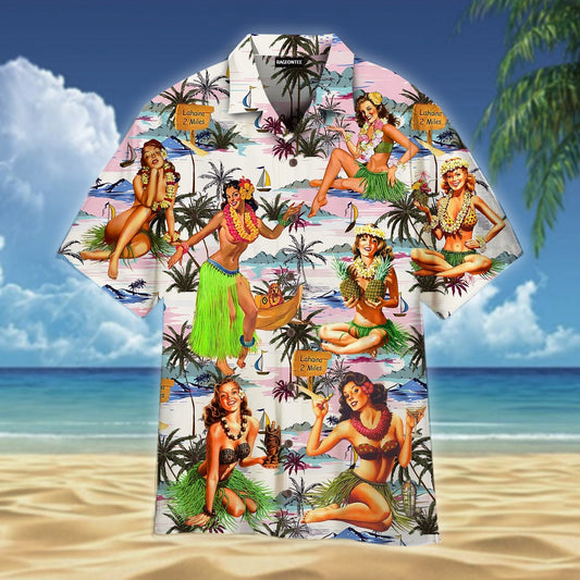 Let's Enjoy With Hawaiian Girls Hawaiian Shirt  For Men & Women, Hawaiian Shirt Gift, Christmas Gift