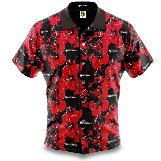 Bbl Melbourne Renegades Hawaiian Aloha Shirt Hawaiian Shorts Beach Short Sleeve, Hawaiian Shirt Gift, Christmas Gift