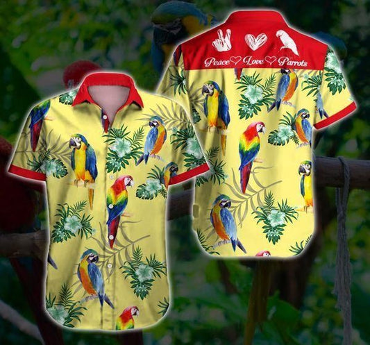 Parrot Hawaiian Shirt, Hawaiian Shirt Gift, Christmas Gift