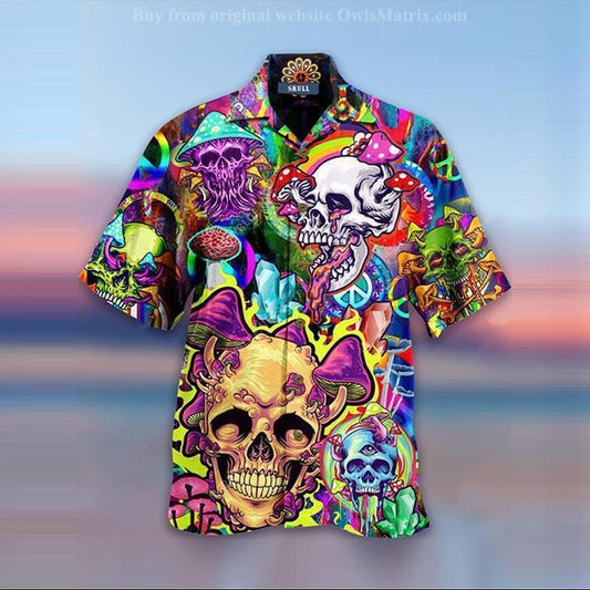 Skull Life Style - Hawaiian Shirt, Hawaiian Shirt Gift, Christmas Gift