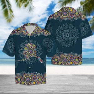 Alaska Mandala Hawaiian Shirt Summer, Hawaiian Shirt Gift, Christmas Gift