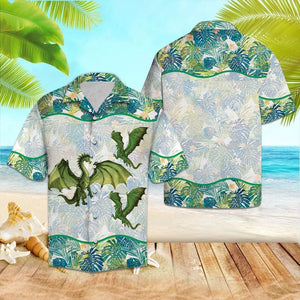 Dragon Tropical- Hawaiian Shirt_Hawaiian Shirt Gift, Christmas Gift