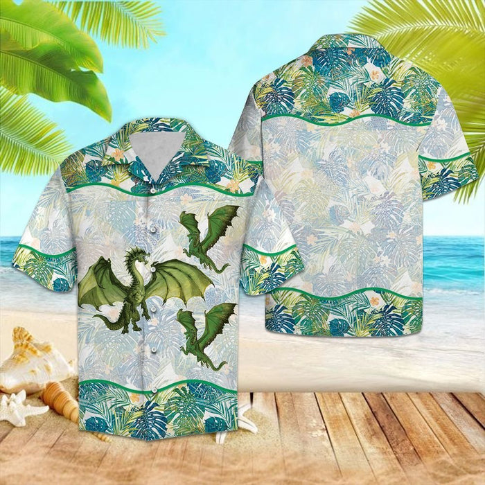 Dragon Tropical- Hawaiian Shirt_Hawaiian Shirt Gift, Christmas Gift