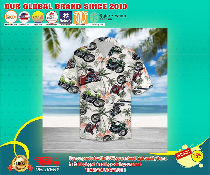 Motorbike Hawaiian Shirt, Hawaiian Shirt Gift, Christmas Gift