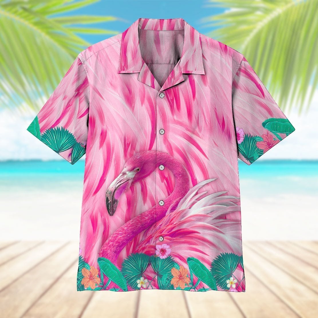 Flamingo Hawaiian Shirt  Hawaiian Shirt For Men  Hawaiian Shirt For Women, Hawaiian Shirt Gift, Christmas Gift