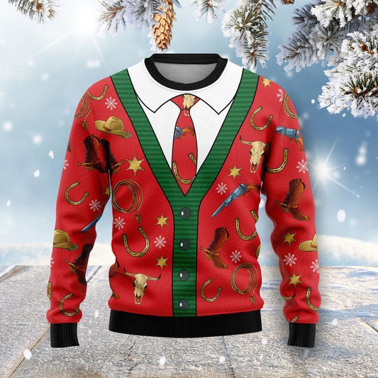 Cowboy Ugly Christmas Sweater, Christmas Ugly Sweater,Christmas Gift,Gift Christmas 2022