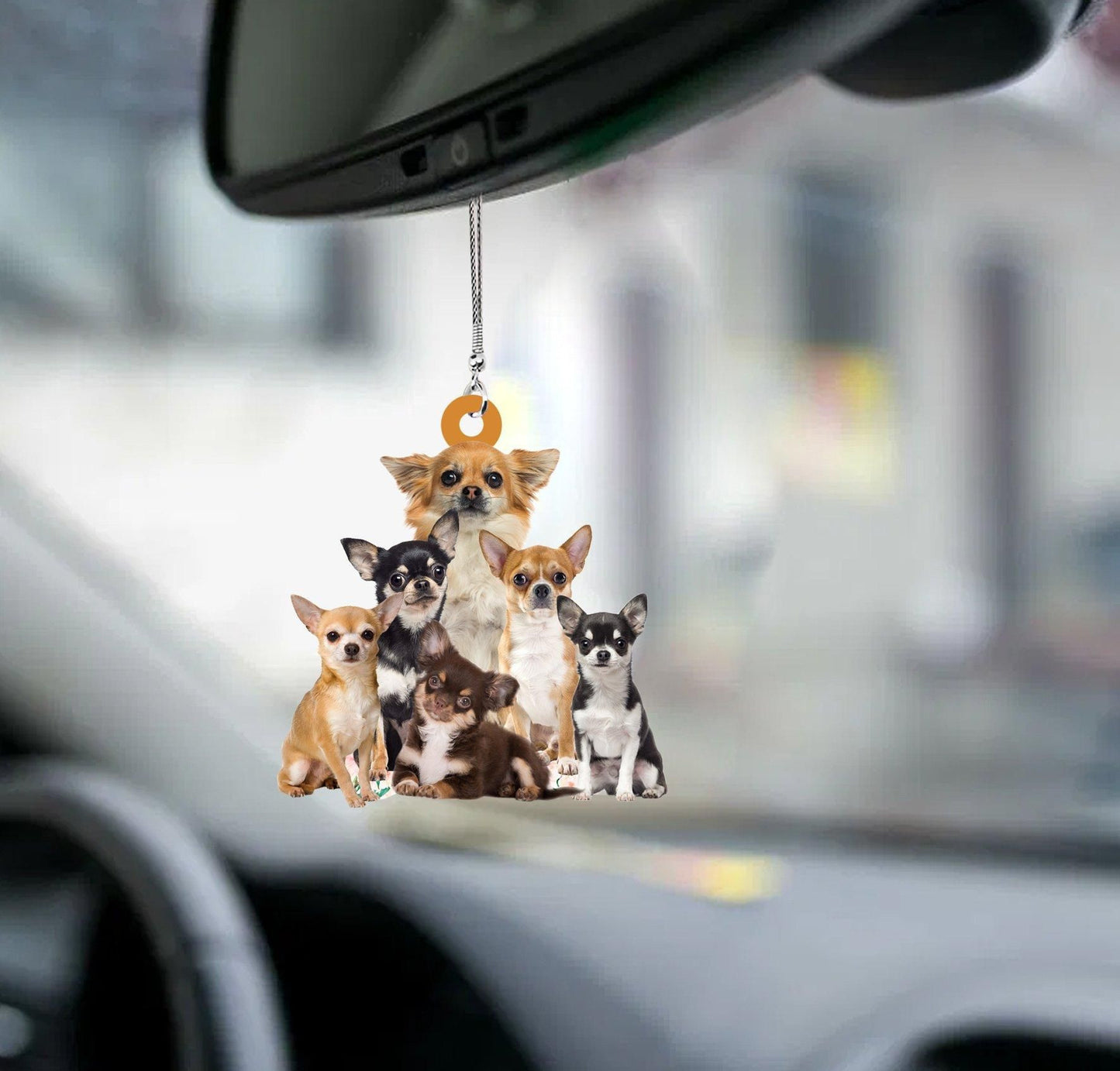 Chihuahua six cute dogs Ornament, Christmas Gift, Christmas Decoration