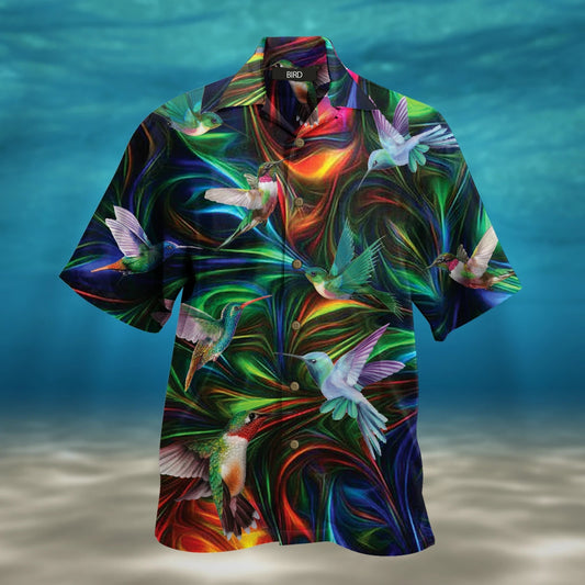 Magical Lights Hummingbird Fantasy Design Hawaiian Shirt,Hawaiian Shirt Gift, Christmas Gift