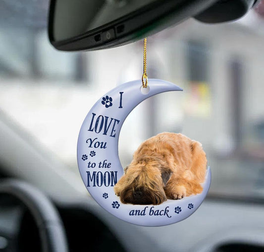 Wheaten Terrier Moon Back Wheaten Terrier Lover Dog Moms Two Sided Ornament, Christmas Gift,Christmas Decoration