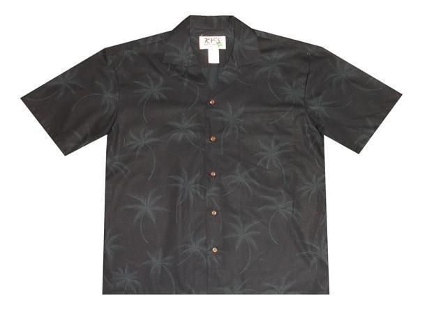 Palm Tree Shadows Hawaiian Aloha Shirt Hawaiian Shorts Beach Short Sleeve, Hawaiian Shirt Gift, Christmas Gift