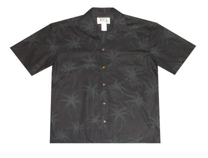Palm Tree Shadows Hawaiian Aloha Shirt Hawaiian Shorts Beach Short Sleeve, Hawaiian Shirt Gift, Christmas Gift