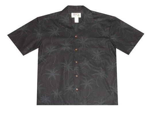 Palm Tree Shadows Hawaiian Aloha Shirt Hawaiian Shorts Beach Short Sleeve, Hawaiian Shirt Gift, Christmas Gift