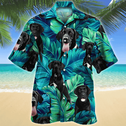 Great Dane Dog Lovers Gift Vivid Forest Hawaiian Shirt, Hawaiian Shirt Gift, Christmas Gift