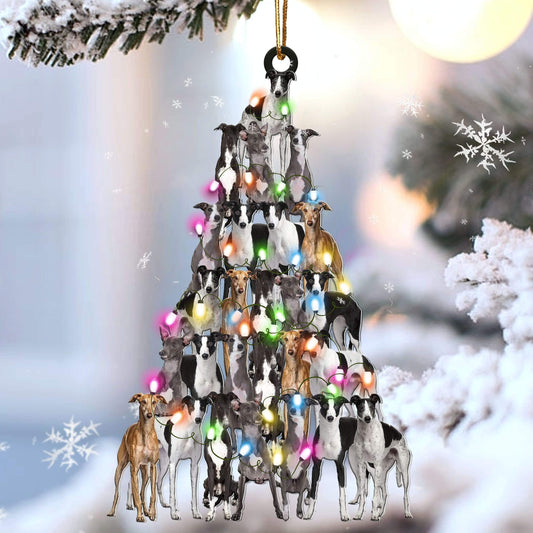 Greyhound Lovely Tree Gift For Greyhound Lover Gift For Dog Mom Ornament,Christmas Gift,Christmas Decoration