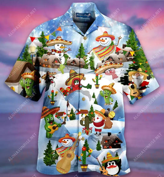 Merican Say Merry Chrismas Short Hawaiian Shirt Vacation Hawaiian T Shirts Hawaiian Crazy Shirts Hawaiian Shirt Pattern, Hawaiian Shirt Gift, Christmas Gift