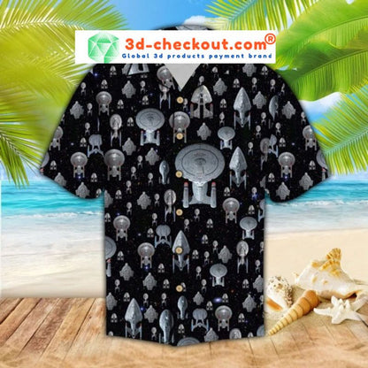Spaceship Hawaiian Shirt, Hawaiian Shirt Gift, Christmas Gift