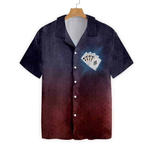 Proud To Be A Poker Dad Design Hawaiian Shirt,Hawaiian Shirt Gift, Christmas Gift