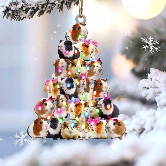 Guinea Pig lovely tree gift for animal lover gift for Guinea Pig lover ornament, Christmas Gift,Christmas Decoration