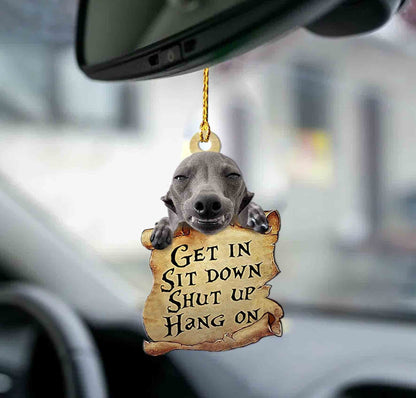 Greyhound Get In Greyhound Lover Dog Moms Two Sided Ornament Christmas Gift,  Christmas Gift,Christmas Decoration