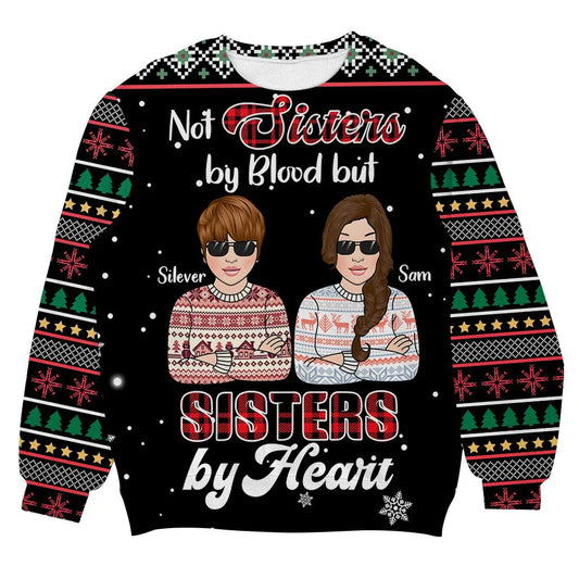 Sister By Heart Personalizedwitch Personalized Christmas Sweater, Christmas Gift,Gift Christmas 2024
